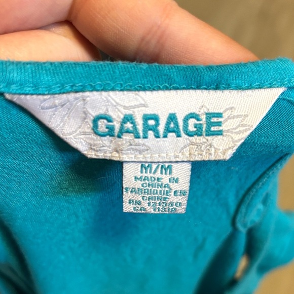 Teal Sleeveless Women's Top - Picture 2 of 2